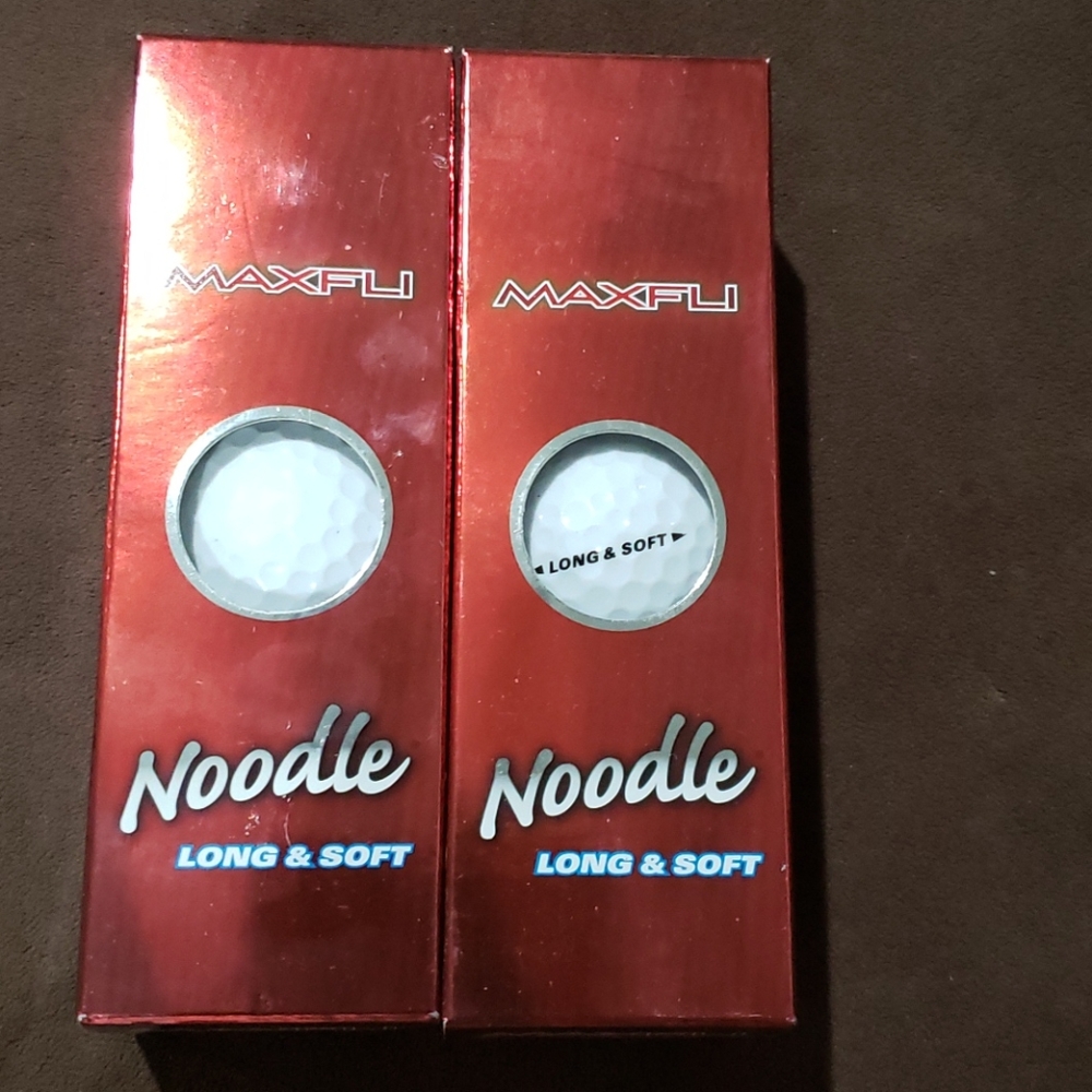 6 Maxfli Noodle Long and Soft Balls